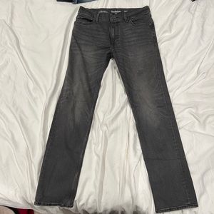 Grey straight jeans